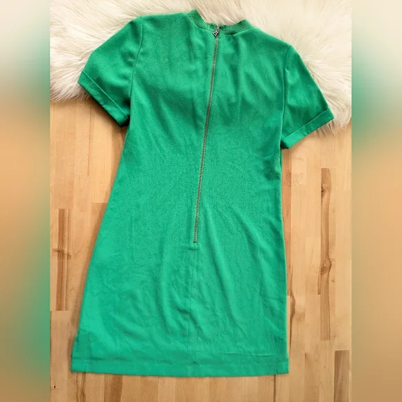 {Alice + Olivia} Catalina Mini Shift Dress In Mint Kelly - Picture 5 of 6